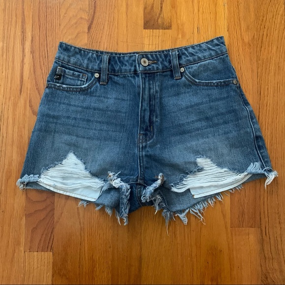 KanCan Pants - Kancan High Waisted Distressed Shorts